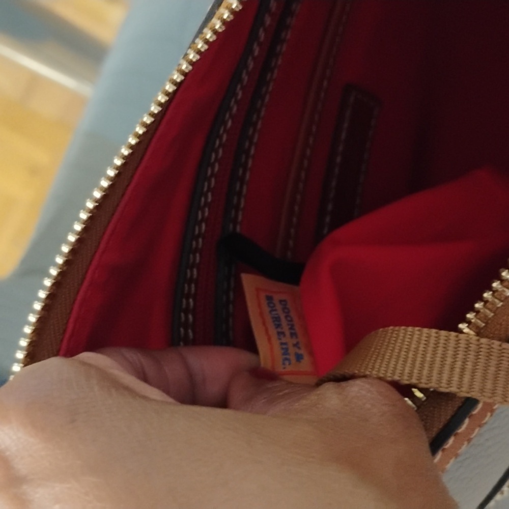 Dooney & Bourke Taupe and Brown Crossbody Bag - Picture 6 of 7